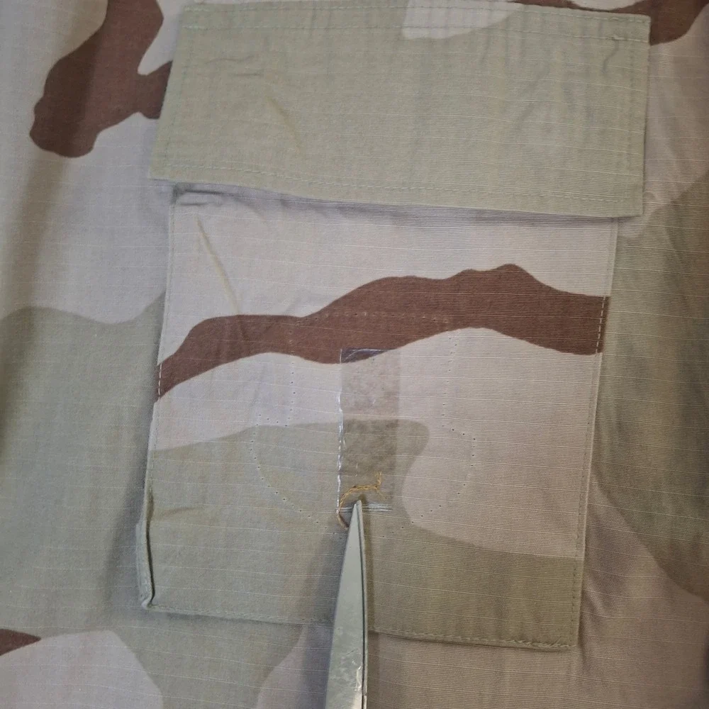 US Air Force Desert Camo Combat Coat Jacket XL Regular 3 Color BDU Master Sgt